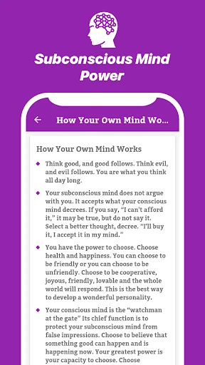 Download Subconscious Mind Power Terbaru – Motivasi Diri Gratis - Screenshot 2