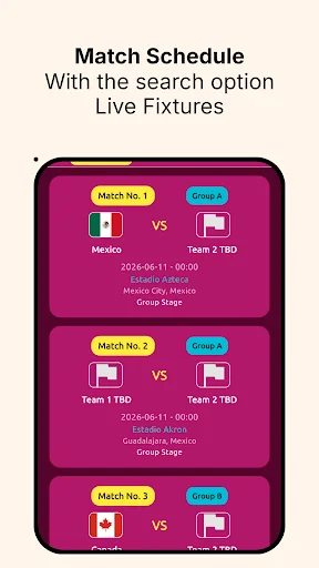 Download Jadwal Piala Dunia 2026 – Pertandingan, Tim & Statistik - Screenshot 7