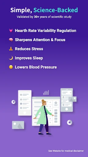 Download Cardiac Coherence Breathing – Latihan Pernapasan Efektif - Screenshot 8