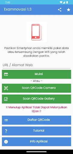Download Examnovasi Terbaru – Browser Ujian Aman & Terpercaya - Screenshot 1
