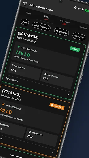 Download NEO – Asteroid Tracker Terbaru – Pantau Asteroid NASA - Screenshot 2