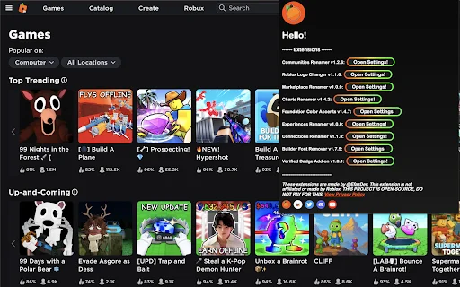 Download Efaz’s Roblox Extension Terbaru – Kustomisasi Roblox Lengkap - Screenshot 2