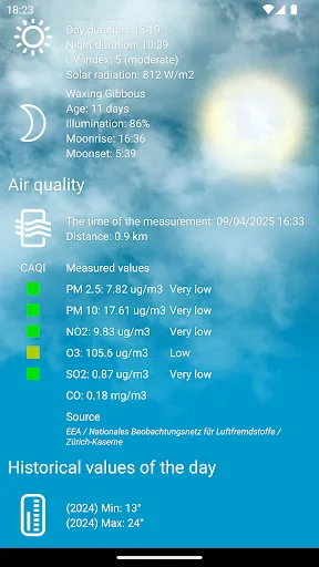 Download Weather Switzerland XL PRO – Ramalan Cuaca Akurat - Screenshot 9
