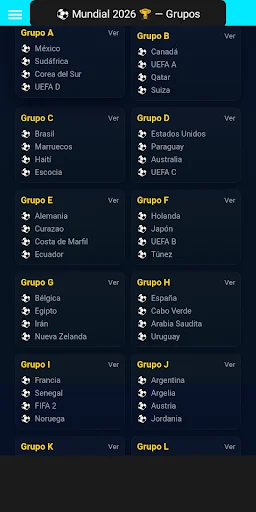 Jadwal Piala Dunia 2026: Unduh Aplikasi Mundial 2026 Gratis - Screenshot 1