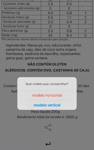Download Tabela Nutricional Terbaru – Buat Tabel Gizi Cepat - Screenshot 5