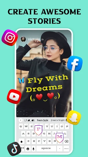 Stylish Text & Keyboard: Font Keren & Tema Keyboard Gratis - Screenshot 14