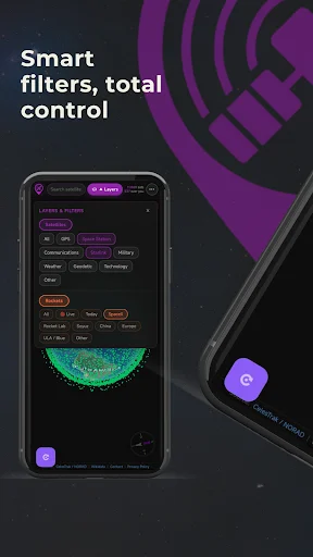 Download SatFleet Terbaru – Lacak Satelit & Roket Secara Live - Screenshot 7