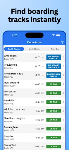 Download Boston Rail Terbaru – Lacak Kereta MBTA Commuter Rail - Screenshot 5