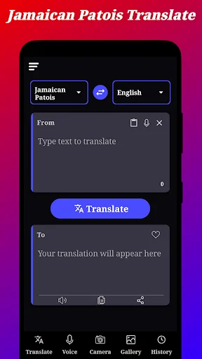 Download Jamaican Patois Translator Terbaru – Aplikasi Terjemahan - Screenshot 1