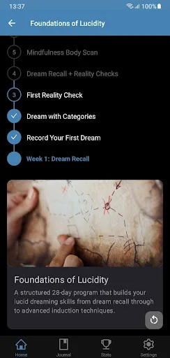 Download Lucid Scribe: Dream Journal Terbaru – Teknik Lucid Dream - Screenshot 1