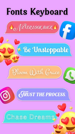 Stylish Text & Keyboard: Font Keren & Tema Keyboard Gratis - Screenshot 2