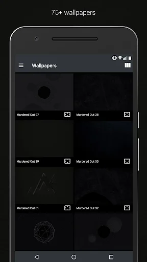 Download Murdered Out Pro – Ikon Hitam Elegan untuk Android - Screenshot 4