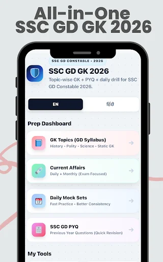 Download SSC GD Constable 2026: GK & CA Terbaru – Latihan Gratis - Screenshot 9