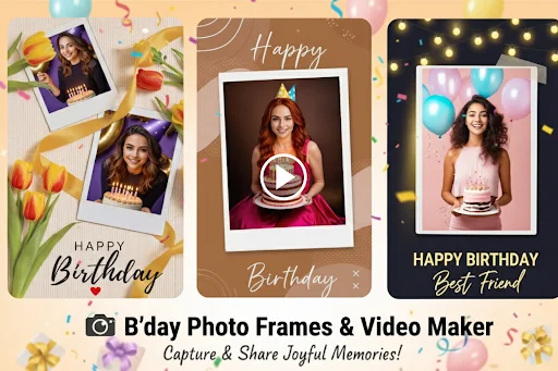 Download Happy Birthday Photo Frame – Bingkai & Video Ultah - Screenshot 7