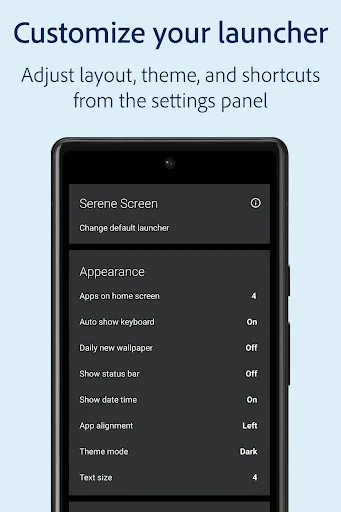 Download Serene: Minimalist Launcher v5.2.5 – Fokus Tanpa Distraksi - Screenshot 4