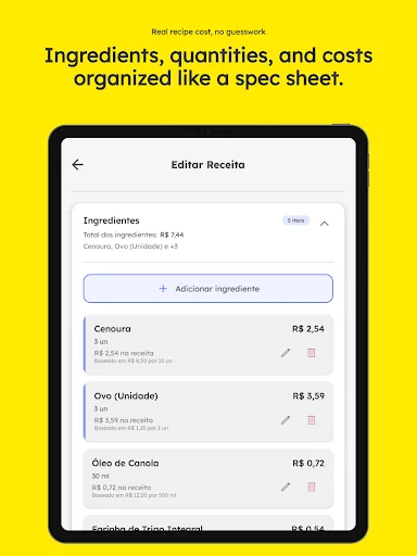 Download Recipe Cost & Pricing Terbaru – Hitung Keuntungan Bisnis - Screenshot 10