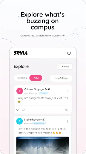 Download Spyll: Chat Anonim Kampus Terbaru – Aplikasi Gratis - Screenshot 5