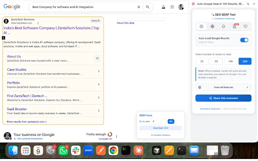 Auto Google Search 100 Results: Alat SEO Terbaik Chrome - Screenshot 1
