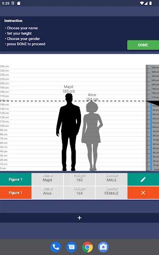Download size Terbaru – Bandingkan Tinggi Karakter & Orang Gratis - Screenshot 9