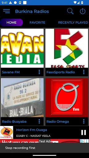 Download Burkina Radios + Recorder Terbaru – Rekam Radio Gratis - Screenshot 2
