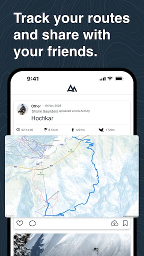 Download Contours: Ski & Snowboard GPS Terbaru – Gratis - Screenshot 3
