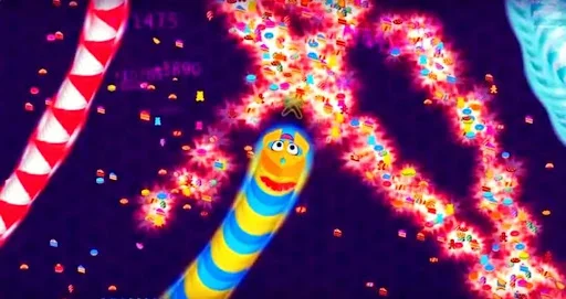 Download Snake Worm Battle Zone IO Terbaru – Game Ular Seru Gratis - Screenshot 3