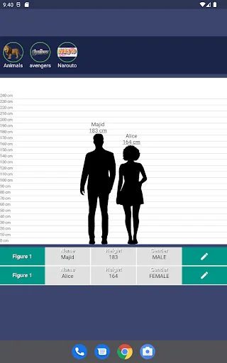 Download size Terbaru – Bandingkan Tinggi Karakter & Orang Gratis - Screenshot 7