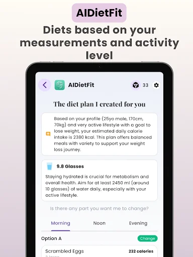 Download AIDietFit: Weight Loss & Diet Terbaru – Rencana AI Gratis - Screenshot 7