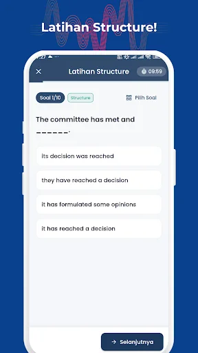 Download Kawan TOEFL Terbaru – Latihan Soal & Simulasi Gratis - Screenshot 3