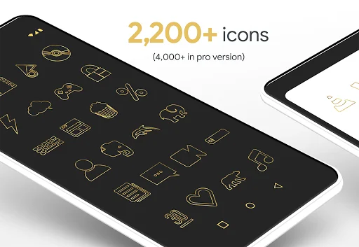 Download Lines Gold – Icon Pack Terbaru – Ikon Garis Elegan - Screenshot 6