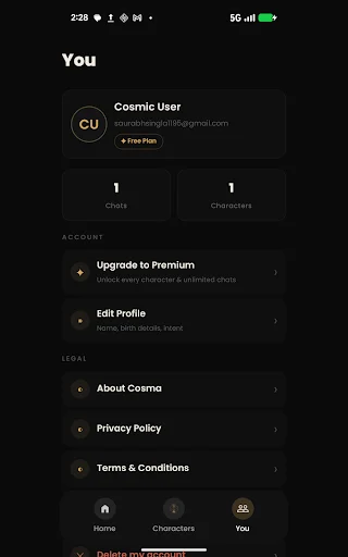 Download Cosma Terbaru – Chat Karakter AI Personal Gratis - Screenshot 16