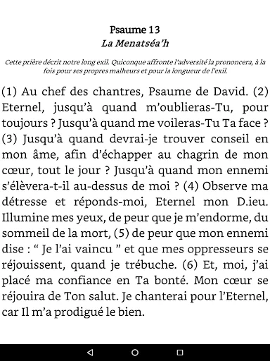 Download Le livre des Tehilim Terbaru – Kitab Mazmur Lengkap - Screenshot 9