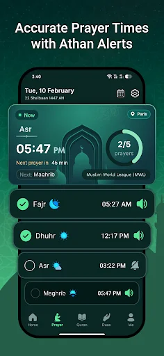 Download Prayer Times: Quran Athan Qibla – Aplikasi Ibadah Lengkap - Screenshot 1