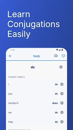 Download English Verb Conjugations Terbaru – Kuasai Grammar Mudah - Screenshot 2