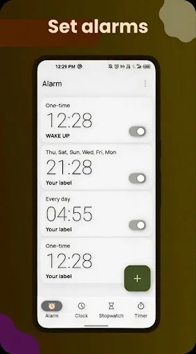Download Clockly Fly Terbaru – Alarm & Timer Offline Gratis - Screenshot 2