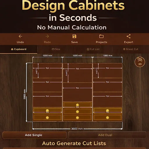 Download Cabinet & Cupboard Cut List Terbaru – Gratis - Screenshot 1