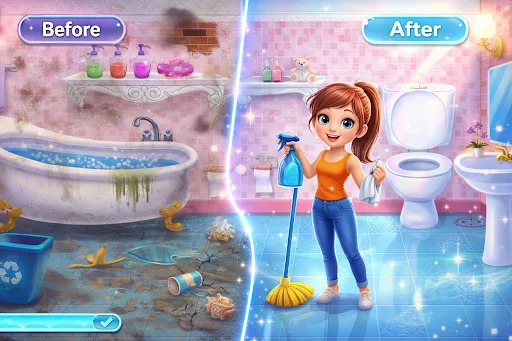 Download House Cleaning: Girl Cleanup – Game Membersihkan Rumah - Screenshot 3