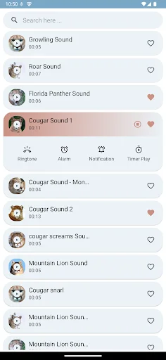 Download Cougar and Mountain Lion Sound Terbaru – Nada Dering Gratis - Screenshot 5