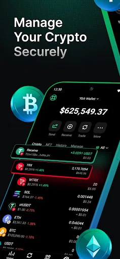 Download Ybit: Dompet Crypto & Bitcoin Teraman – Web3 & NFT - Screenshot 1