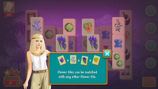Download Mahjong Riddles: Egypt Terbaru – Puzzle Mesir Kuno - Screenshot 2