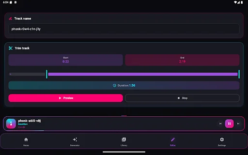 Phonk Maker: AI Song Generator – Buat Musik Phonk Keren Gratis - Screenshot 9