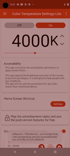 Download Color Temperature setting Lite – Atur Warna Layar Nyaman - Screenshot 2