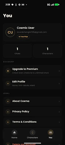 Download Cosma Terbaru – Chat Karakter AI Personal Gratis - Screenshot 6