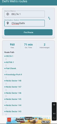 Download Delhi Metro Routes Terbaru – Rute Tercepat & Tarif - Screenshot 2