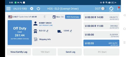 Download ALS eLog Book-Arethos logistic Terbaru – ELD HOS Gratis - Screenshot 11