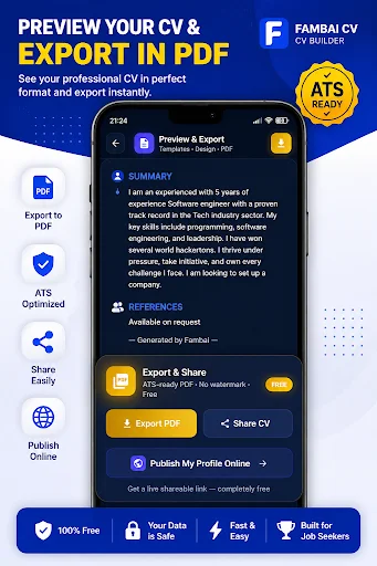 Download Fambai CV Builder Terbaru – Buat CV ATS Gratis - Screenshot 6