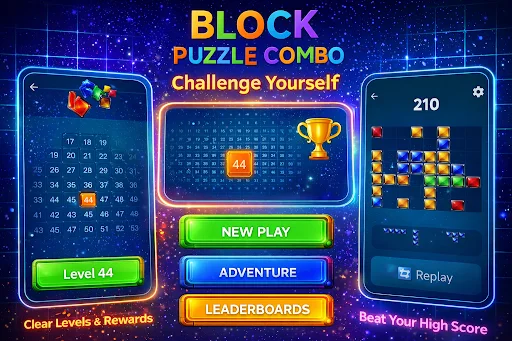 Download Block Puzzle Combo Terbaru – Game Teka-teki 3D Gratis - Screenshot 2