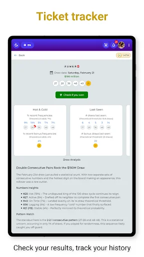Download Lucky Picks: Lottery AI Terbaru – Generator Angka Gratis - Screenshot 12