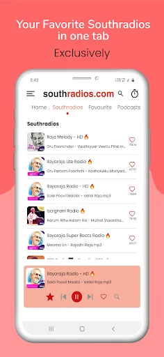 Download Southradios Tamil FM Radio HD – Kualitas Audio Terbaik - Screenshot 3