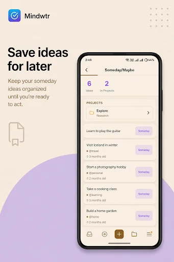Download Mindwtr Terbaru – Kelola Tugas GTD Offline Gratis - Screenshot 6